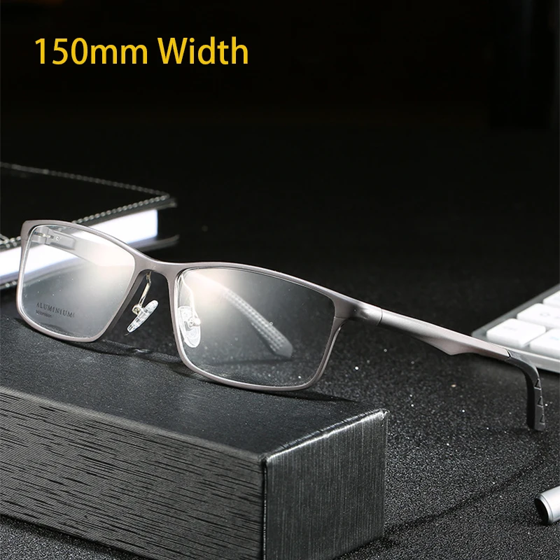 

Big Size 150mm Full Rim Men Business Glasses Frame Spring Hinge Myopia Optical Prescription Eyeglasses Titanium Alloy Eyewear