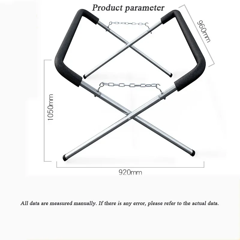 Metal Adjustable Car Bumper Soft And Durable Zincincation Spray Painting Shelf with 11 Fasteners And Foot Guards