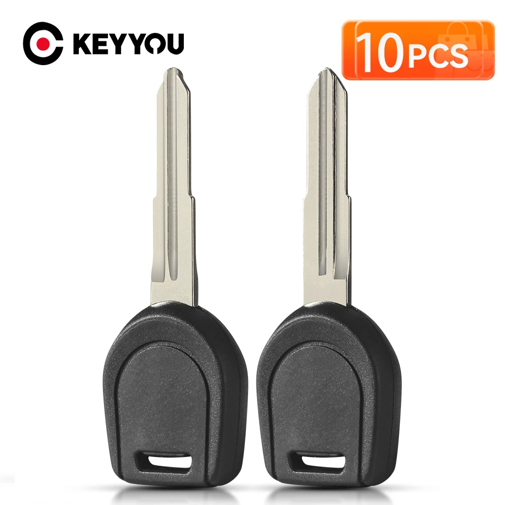 

KEYYOU 10 шт. MIT11 MIT8 корпус транспондерного ключа для Mitsubishi Colt Outlander Mirage Pajero дистанционный ключ без чипа левый/правый лезвие