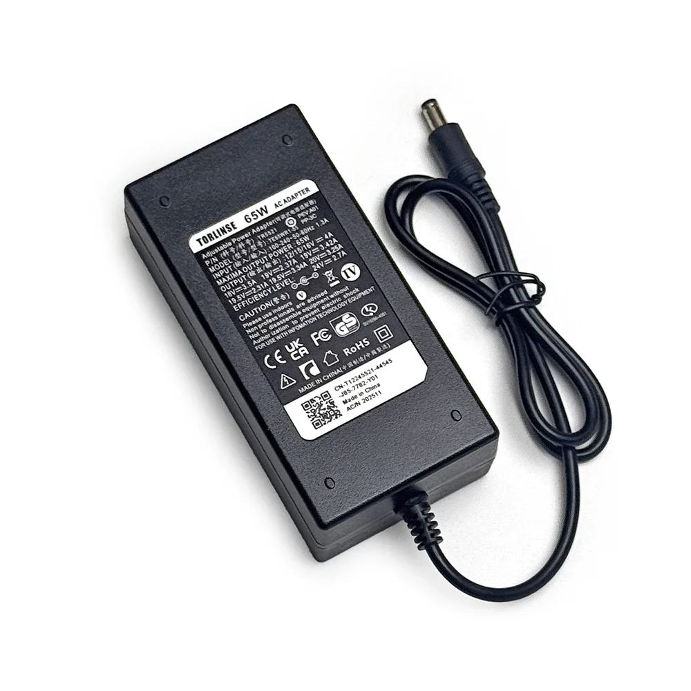65W Universal AC Laptop Power Adapter 12V 15V 16V 18V 19V 2.37A 3.42A 20V 3.25A 24V Charger For Toshiba Hp Asus Acer Sony Lenovo