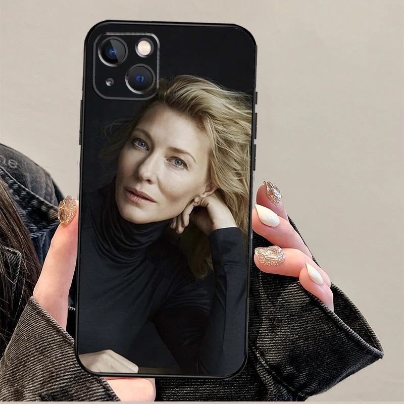 Cate Blanchett Funda For iPhone 15 16 Pro Max 12 13 Mini 11 14 Pro Max XS X XR 15 16 Plus Case