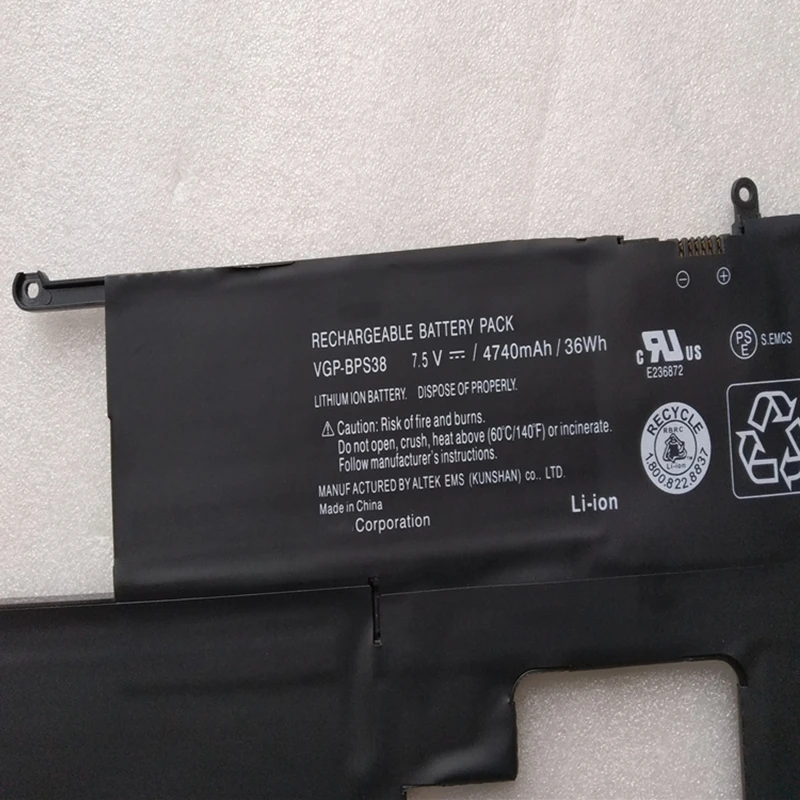 New VGP-BPS38 Battery For Sony Vaio Pro11 Pro13 SVP11 SVP13 SVP132A SVP1322 SVP13218SC SVP1321J1E SVP1322M9R SVP1321V9E 90XB