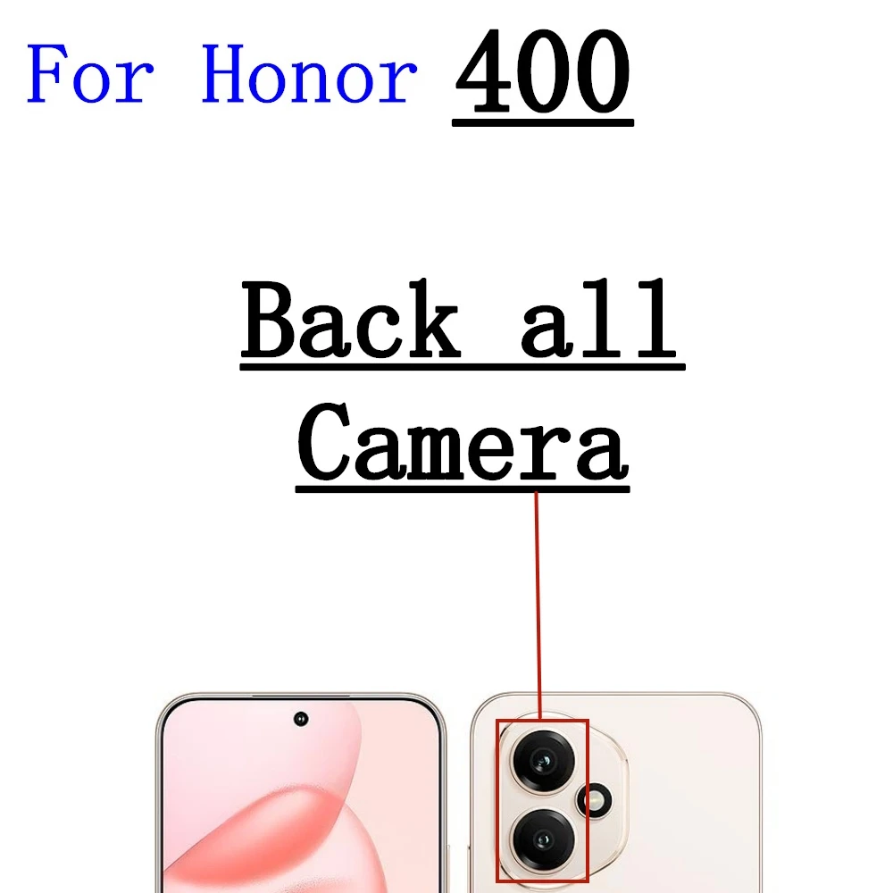 وحدة الكاميرا الأمامية الخلفية لهواوي الشرف 400 برو 400Pro عرض صورة شخصية أمامي واسع الكاميرا الخلفية الرئيسية فليكس كابل إصلاح أجزاء #6