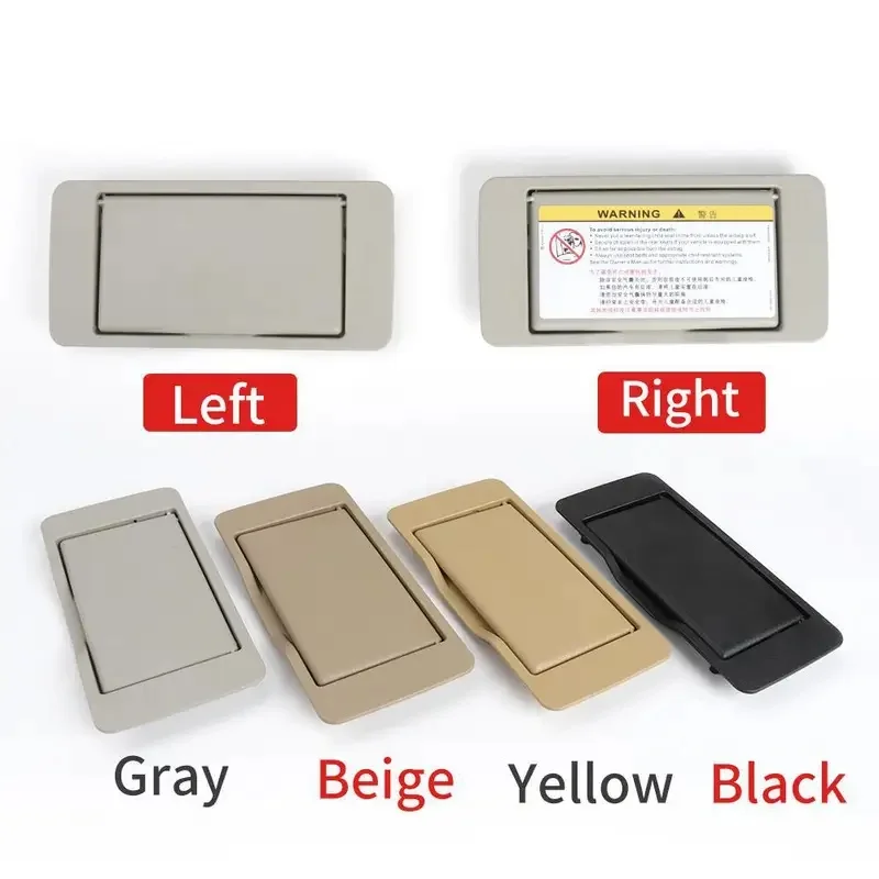 For Mercedes C-Class Benz W203 Sun Visor Shade Mirror Cover Interior Makeup Mirror Cosmetic Mirror Cover Black Beige