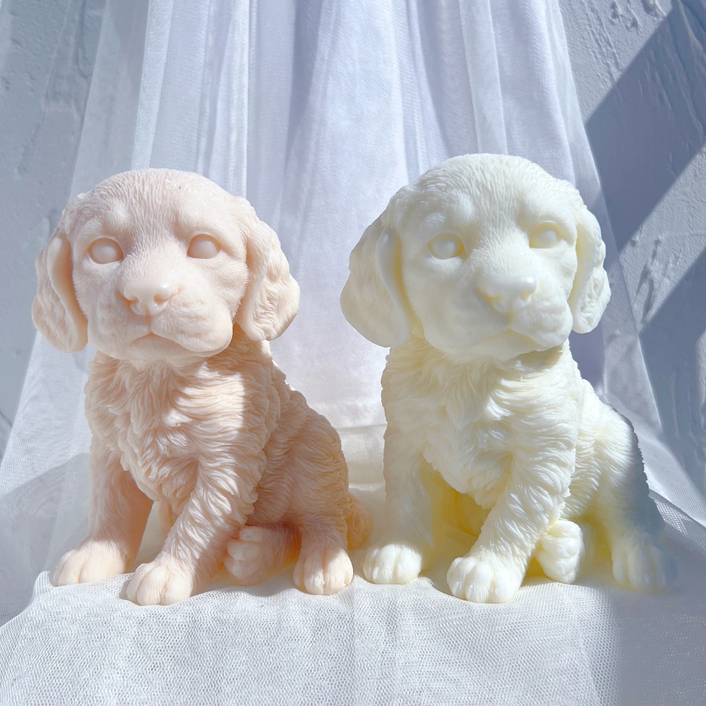 Puppy Dog Lover Home Decor Springer Spaniel Puppy Candle Mold Animal Puppies Soy Wax Silicone Mould