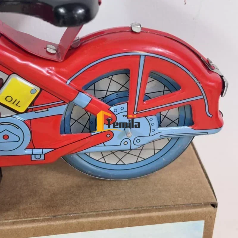 Opwindspeelgoed IJzeren motorfiets Nostalgische persoonlijkheid Ornament Creatieve collectie Fotografie Props IJzeren handwerk Decoratie