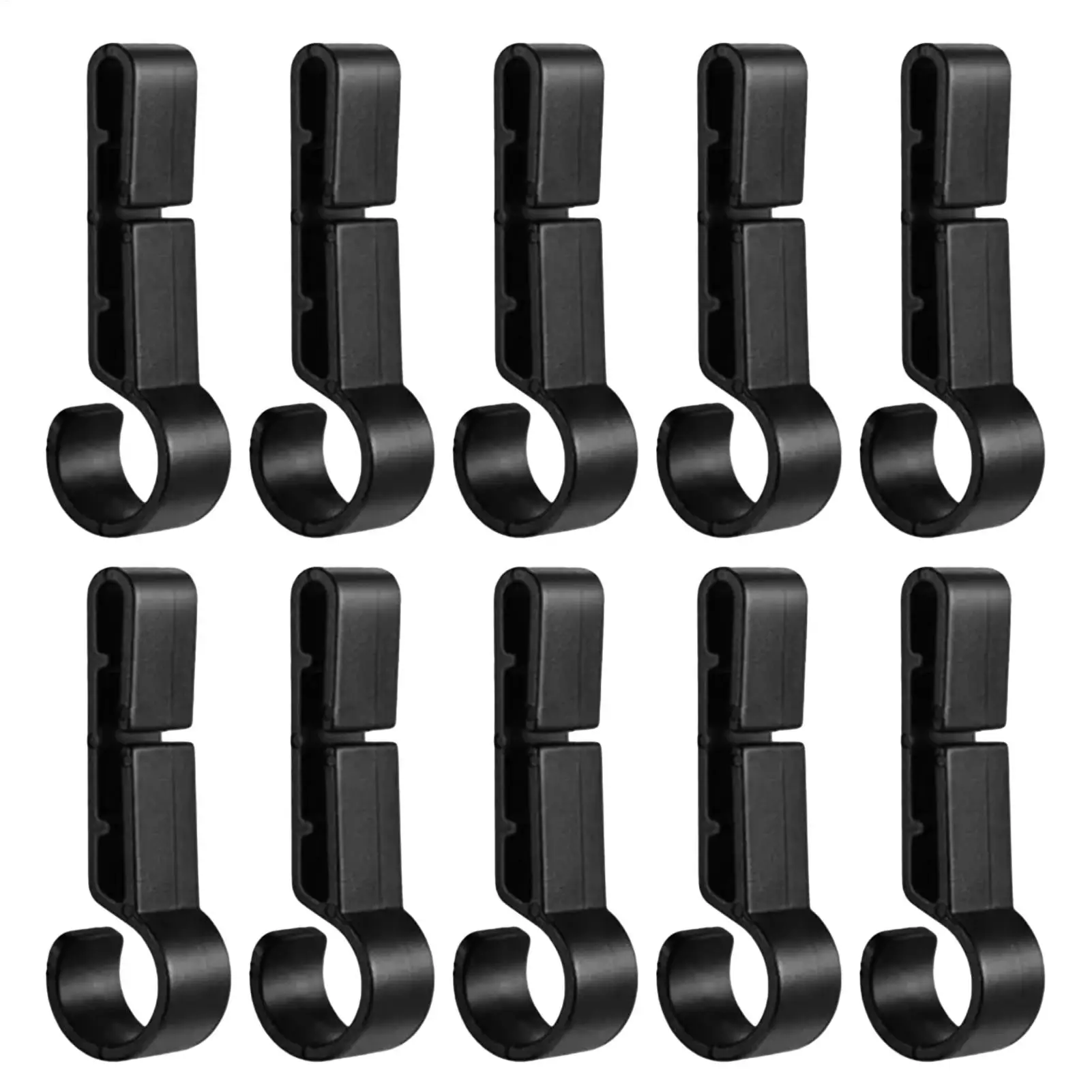 10 Pcs/set Plastic Helmet Clips Hard Hat Light Clips Head Light Clamps Attachment Non-Slip Safety Caps Hook Outdoor Tools