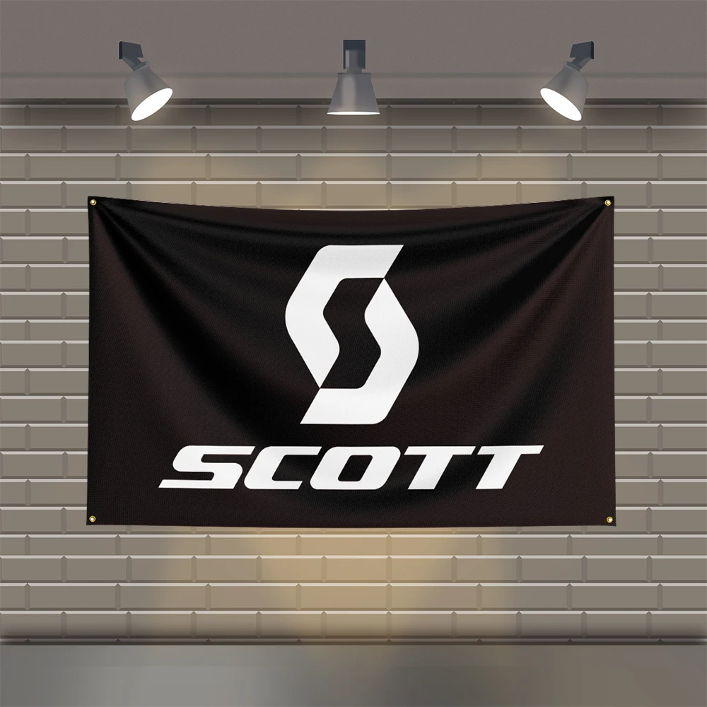 

3x5 Ft S-Scotts Racing Flag Polyester Printed Cars Flags for Room Garage Decor