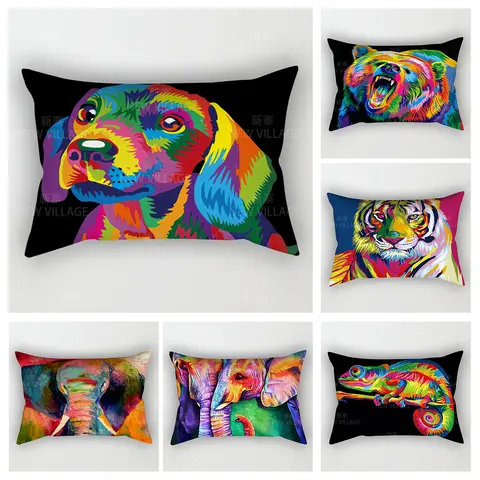 홈 가을 장식 다채로운 패턴 베개 쿠션 커버 장식 던지기 베개 커버 30*50 베개 케이스 30×50 40×60 50*70 Best5