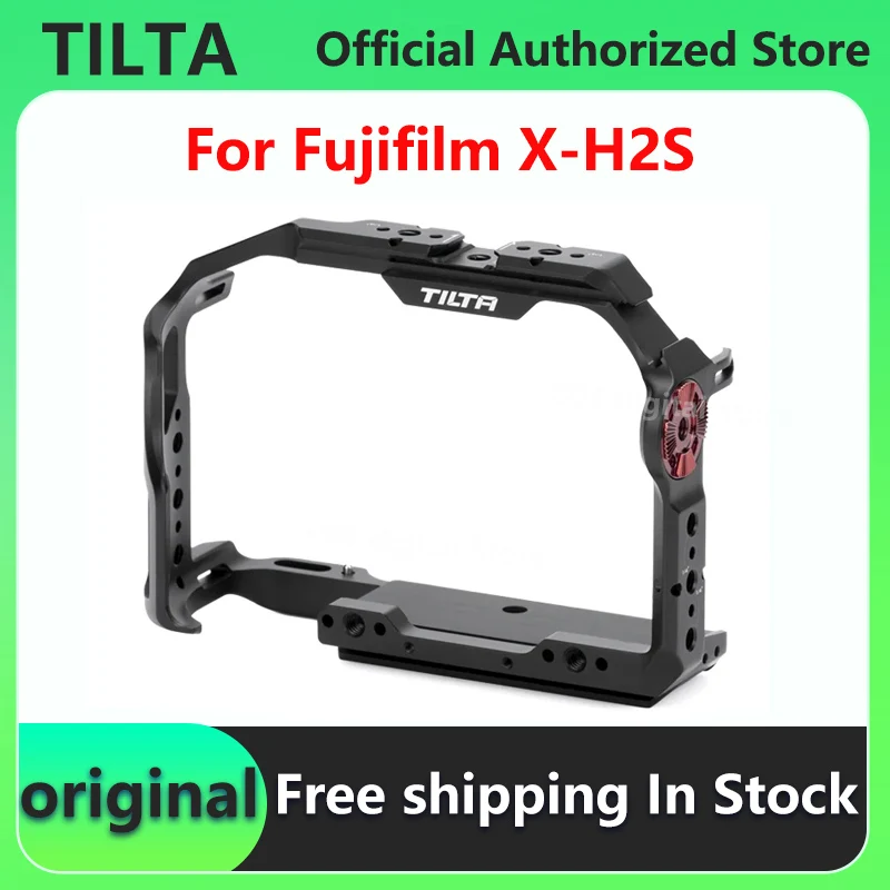 tilat-ta-t36-fcc-b-cage-de-camera-complete-pour-fujifilm-x-h2s-kit-de-base-adaptateur-d'objectif-noir-support-manfrotto-plaque-de-degagement-rapide-1-vendu