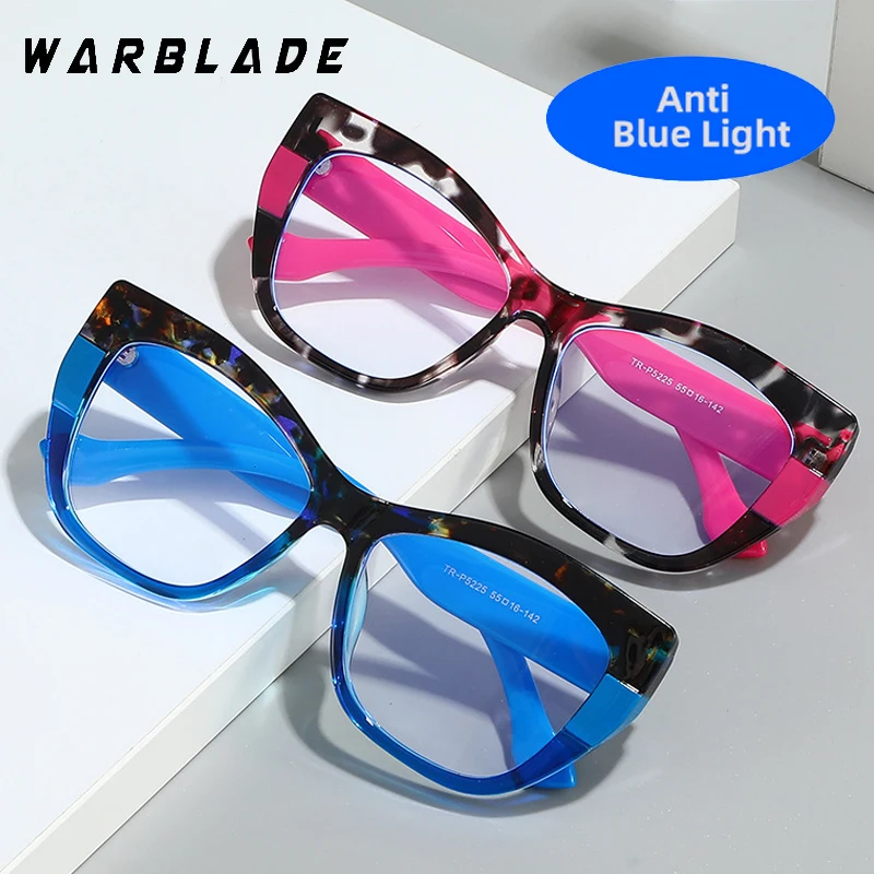 TR90 Cat Eye Anti Blaues Licht Gläser Frauen Mode Blau Licht Blockieren Brillen Trendy Design Weibliche Nicht-rezept Brillen