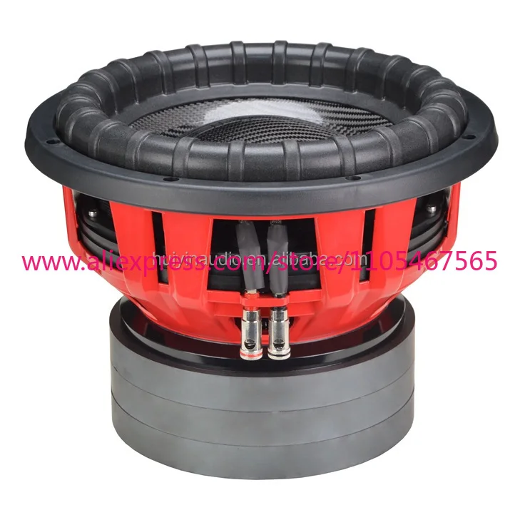 2000 Watts RMS 12 Inch Car Subwoofer Heavy Duty Carbon Fiber Cone Seat Under Car Speaker 12100-027T