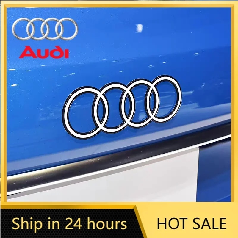 

Hub Caps 2026 Hot For Audi 202mm New Audi Car Flat Logo Black And White