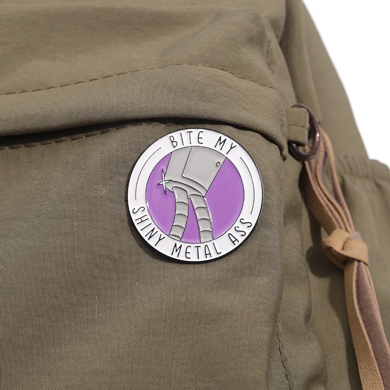 Robot Beer TV Enamel Pins Custom Cartoon Funny Oil Painting Punk Badge Lapel Brooch Backpack Jewelry Gift for Fans Friends