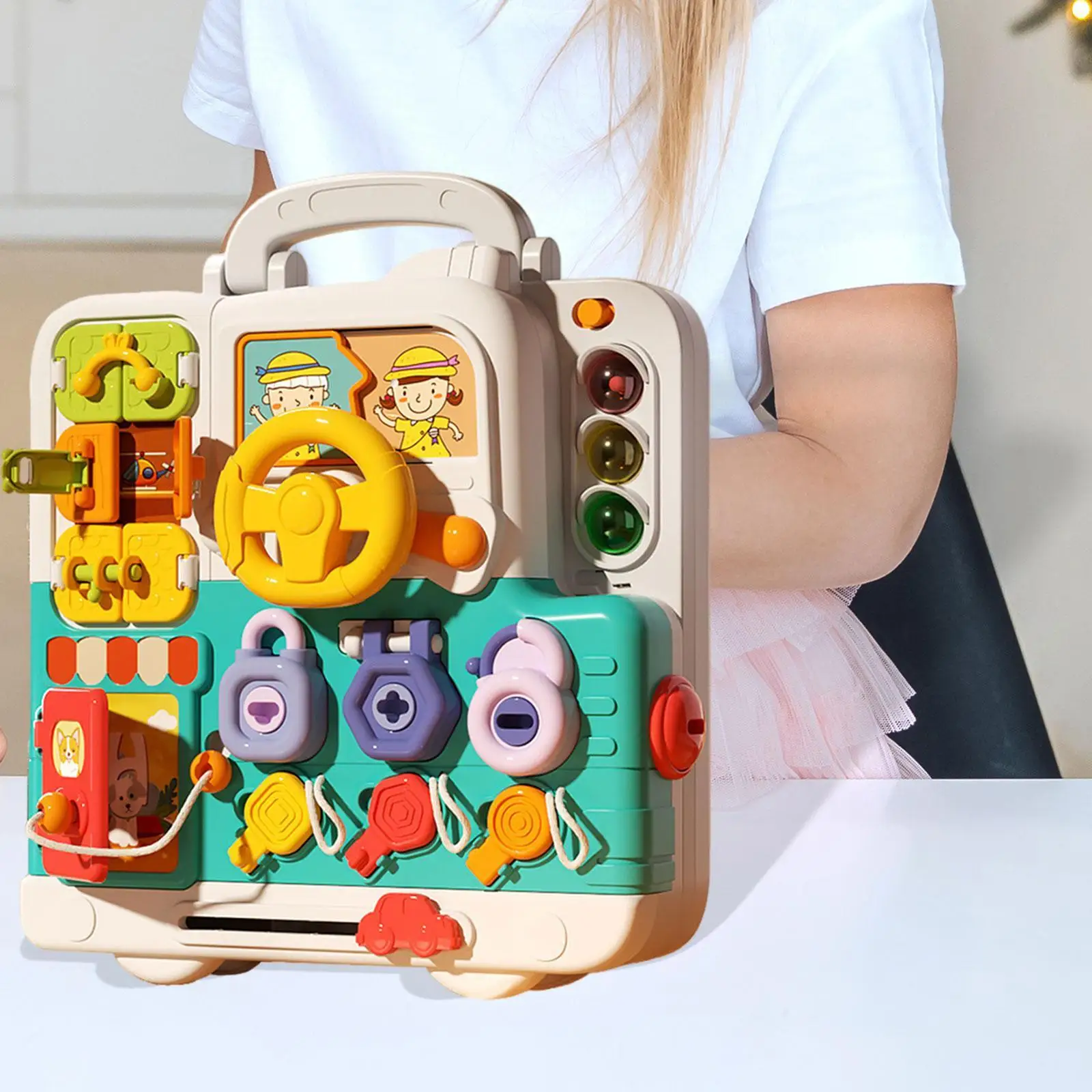 ビジーボード交通ルール感覚玩具男の子女の子就学前活動