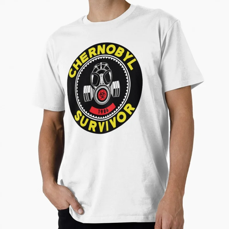 

Chernobyl Survivor 1986 Retro gift t shirt for man Vintage Pripyat Graphic Clothes 100% cotton Men's All size S-6XL Tops