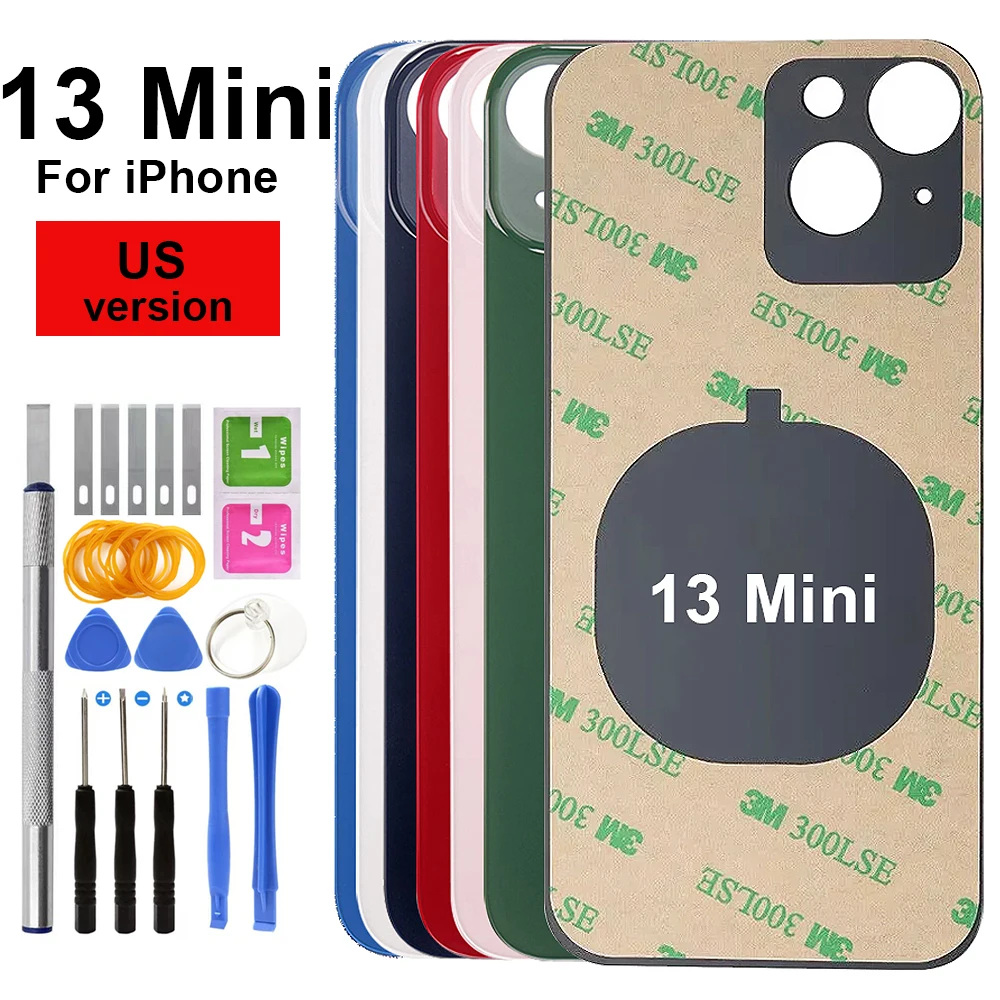 IPhone Rear Glass Replacement With Bigger Camera Hole & Toolkit - For 8 To 15 Series