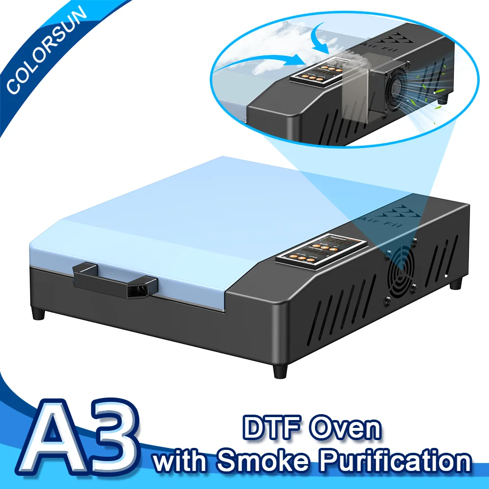 

Colorsun A4 DTF Printer Oven With Smoke Purifier A4 DTF PET Dryer DTF Curing Machine For DTF Printer DTF PET Film