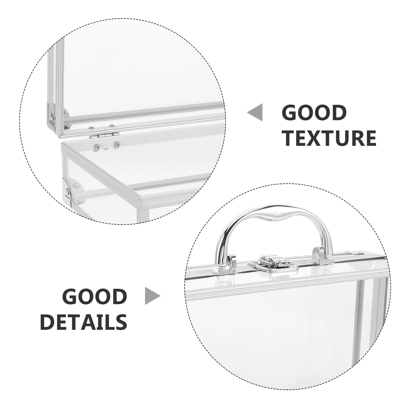 Transparent Book Case With Handle Clear Storage For Textbooks Documents Comics Waterproof Dustproof Moisture Resistant