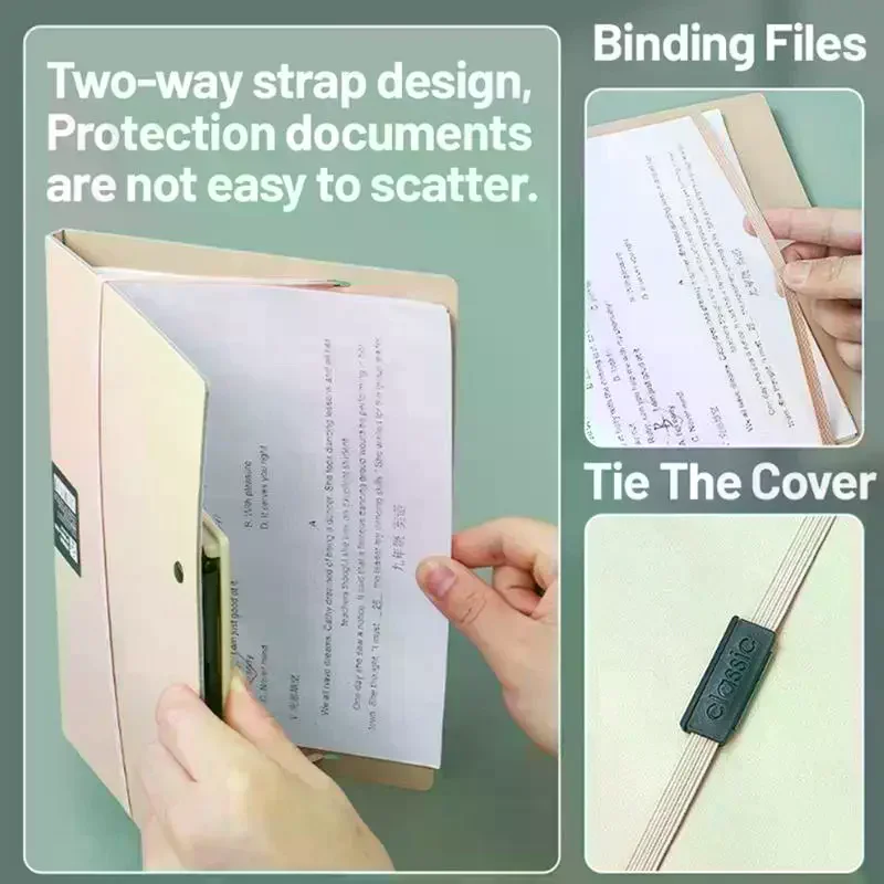 Foldable Folders A4 To A5 Folder A4 Folding Board Student Test Paper Storage Folder Organize Folder File Contract Folder