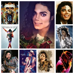 5D DIY Diamond Embroidery King Of Pop Michael Jackson Full Diamond Painting Cross Stitch Rhinestone Decoration Mosaic Home Decor