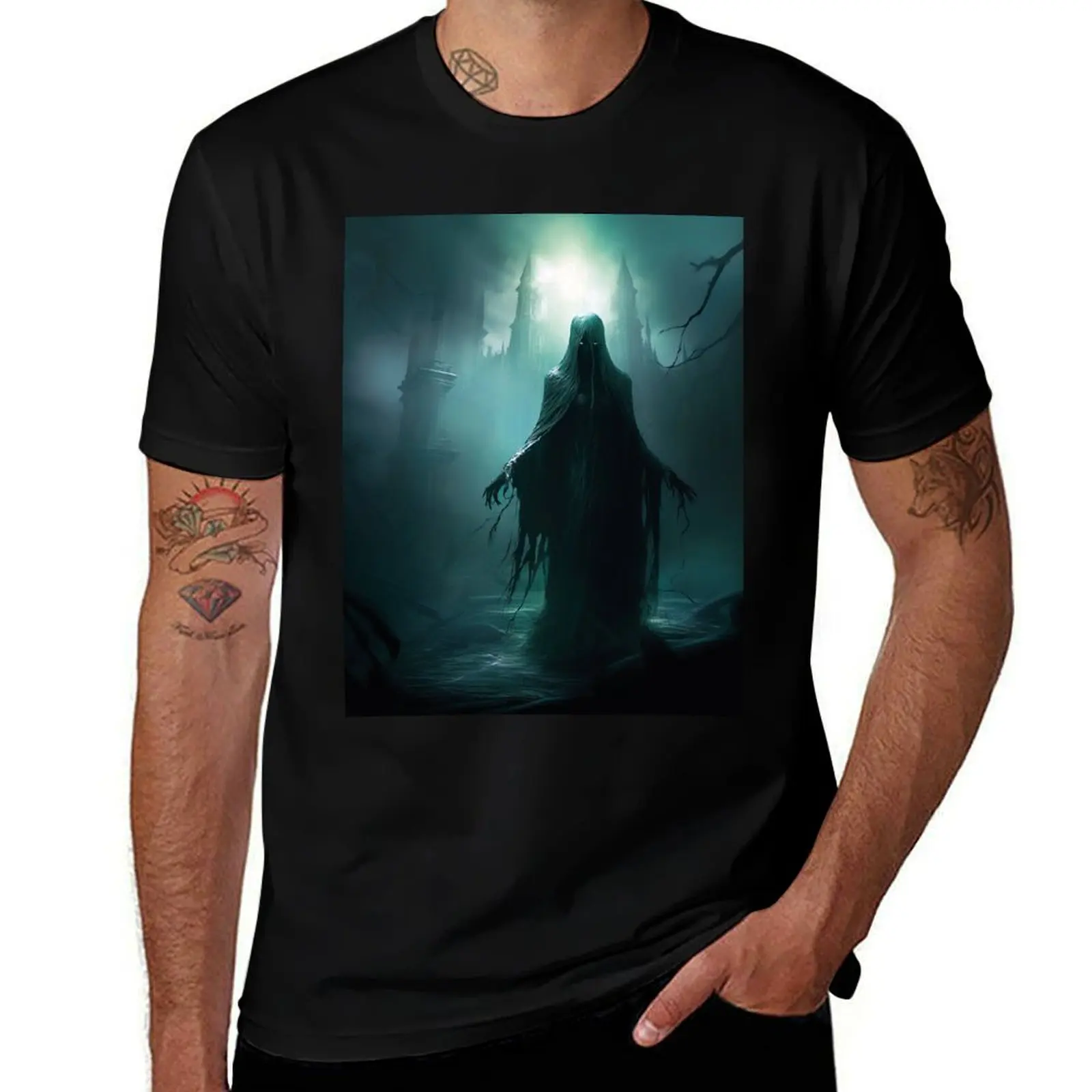 terrifying specter T-Shirt Big Size Loose Fit Tee Shirt T-Shirt