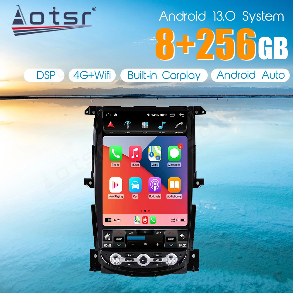 

14.5 Inch Android 13 For Nissan 370Z 2008-2019 Tesla Style Car GPS Navigation Multimedia Player Car Radio Head Unit