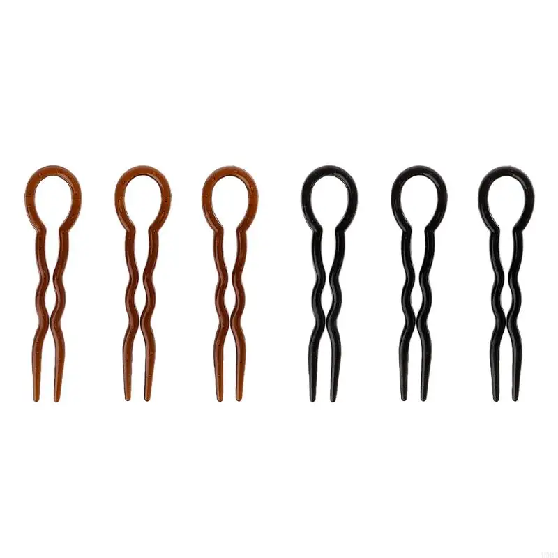 U0DE 3pcs 포크 도구 브레이드 헤어 스타일 헤어 포크 모양 포크 클립 핀 액세서리