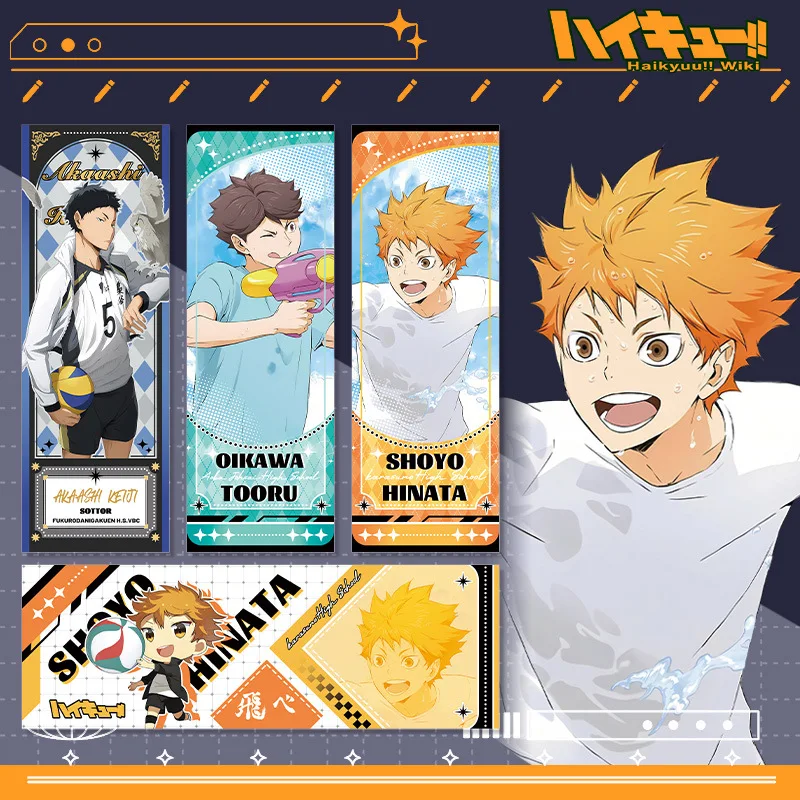 배구 애니메이션 리버스 레이저 티켓 하이큐 히나타 쇼요 카게야마 토비오 코즈메 켄마 애니메이션 상품 수집품 일본