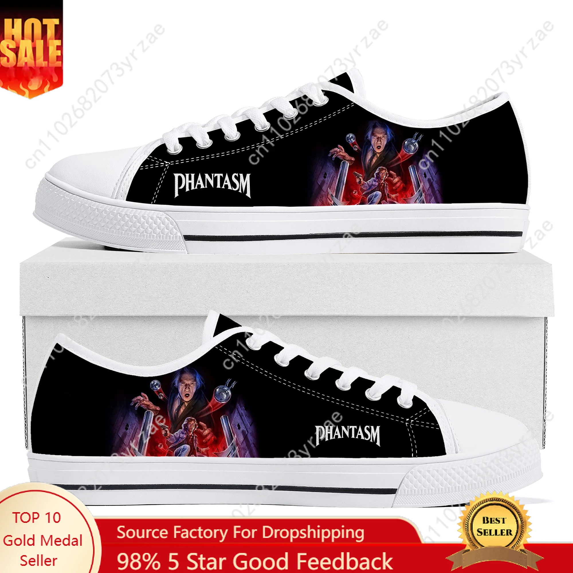 

Phantasm Low Top High Quality Sneaker Mens Womens Teenager Canvas Sneaker Personalized Casual Shoes Patterns Custom Made Shoes