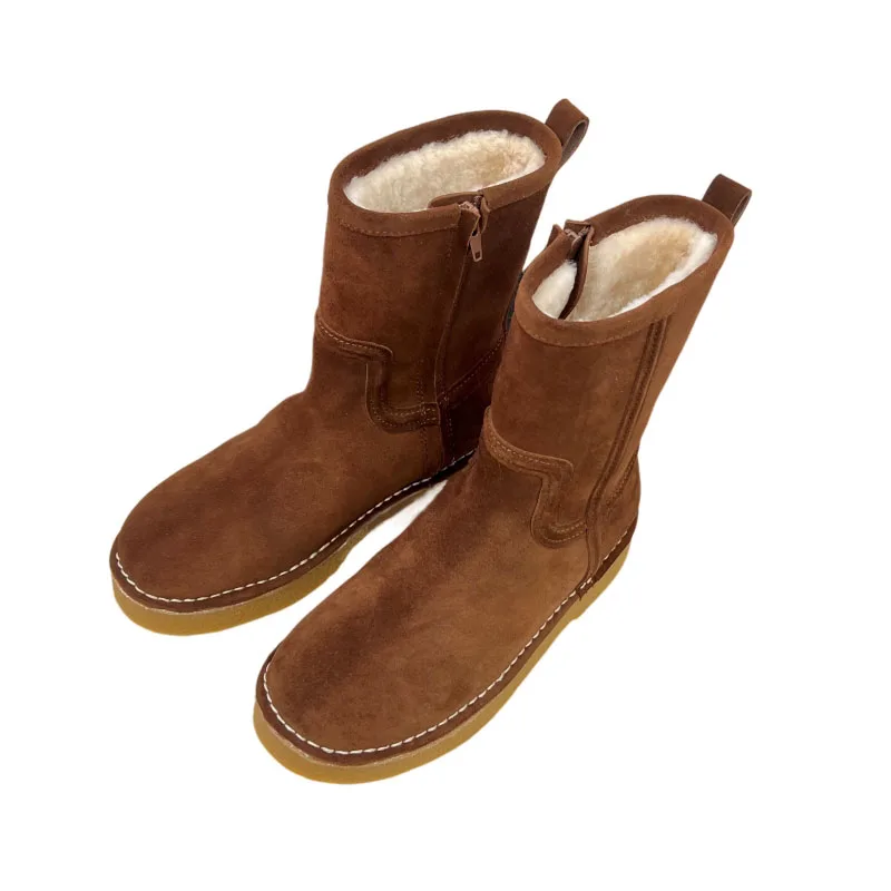 Snow Leather Boots – Comfortable and Stylish Gift Graduation Gift Boots – Trendy, Comfortable,  Thoughtful Shoes AK0213