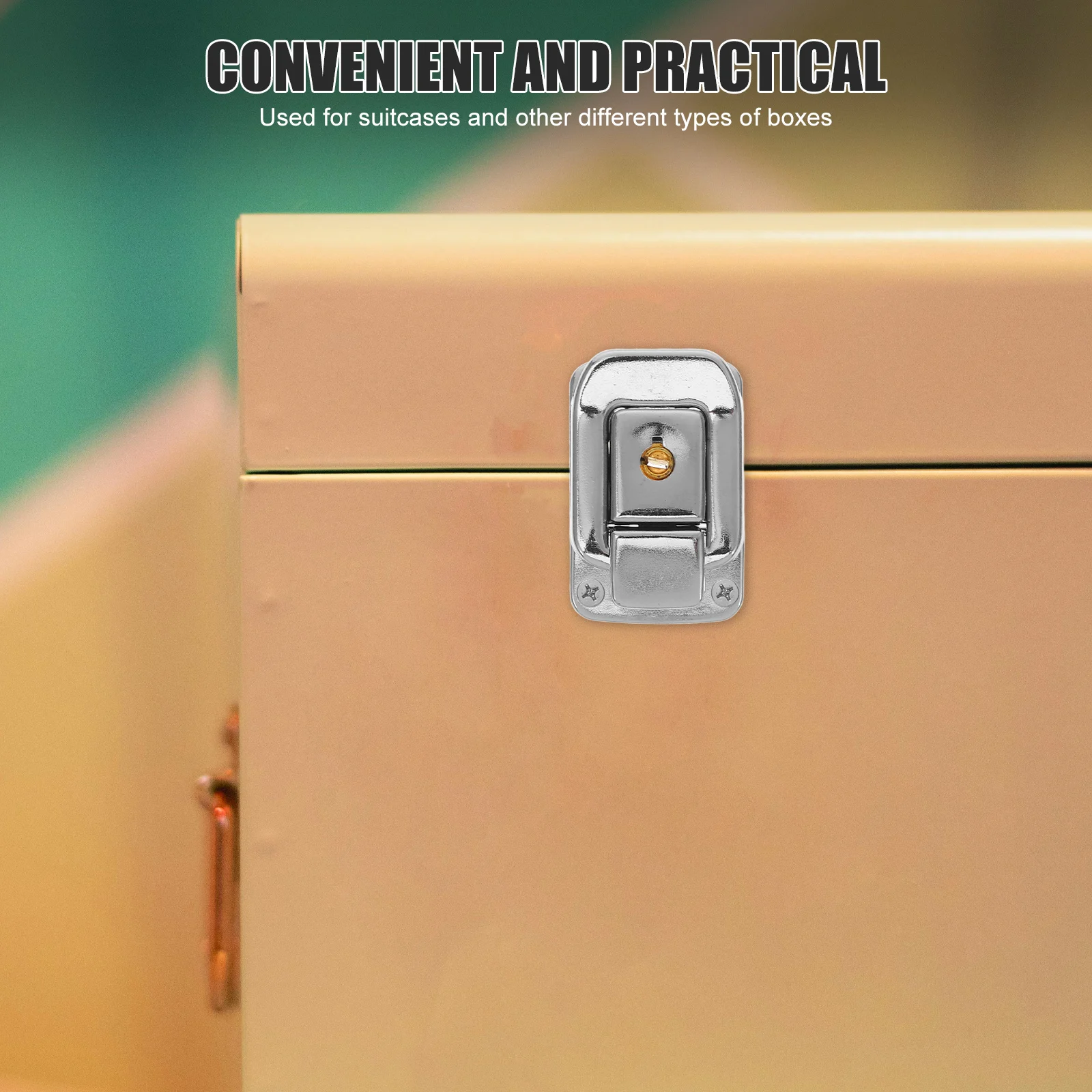

Suitcase Lock Hasp Heavy Duty Metal Latch for Travel Bags Suitcases Guitar Cases Jewelry Boxes Vintage Box Buckle Key Latch
