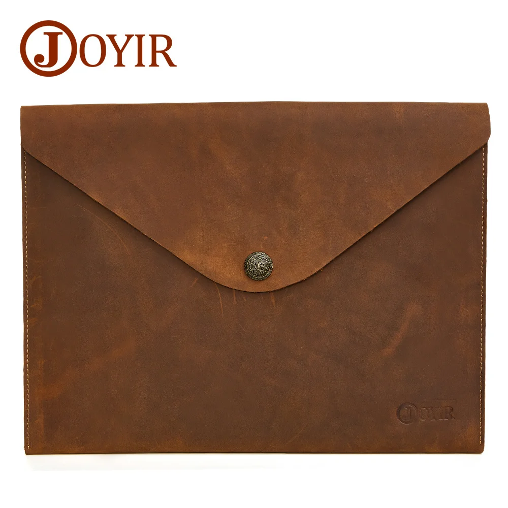 Imagem -02 - Bolsa de Hasp Vintage Masculina Couro Genuíno Bolsa de Documentos Embreagem de Envelope Monocromático a4 Ipad Bolsa Masculino Novo 2058