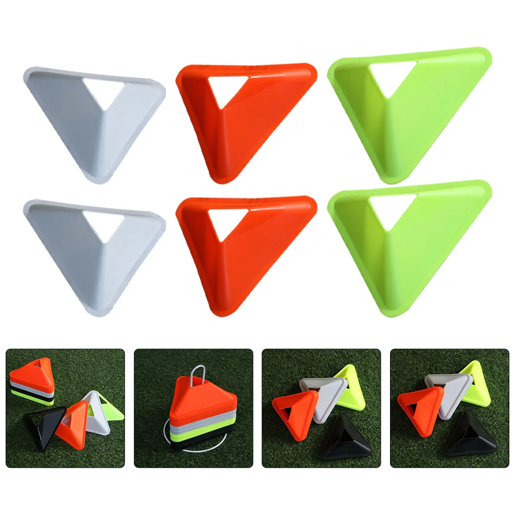 

20 Pcs Football Training Equipment Disc Accessory Soccer Obstacle Triangle The Sign Tool Disk Practical Sports Supply Child