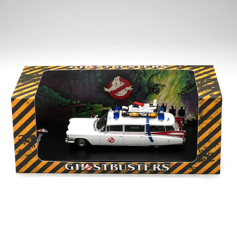 متوفر YS 1:64 جديد Ghostbuster Miller Meteor 1959 Ecto-1 Diecast مجموعة نماذج السيارة اللعب #1