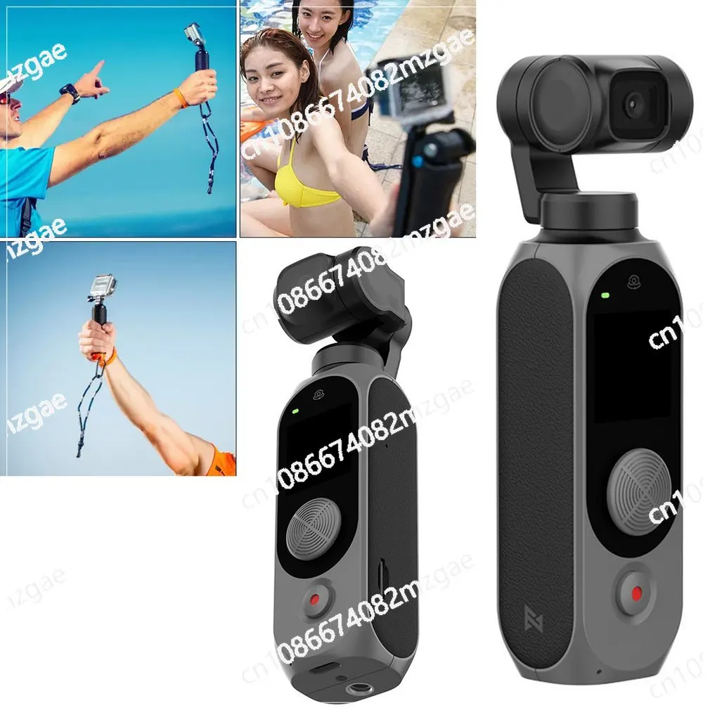 3-Axis Stabilized Handheld Camera 128 Degree Wide Angle FPV 4K 100Mbps WiFi 308 Min Noise Reduction MIC Smart Track