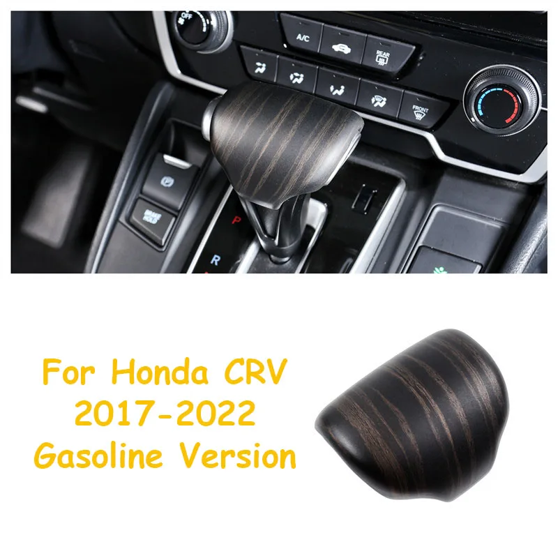 For Honda CRV CR-V 2017 2018 2019 2020 2021 Golden Wood Grain Overlay on Dashboard, Door,Steering Wheel, Gearshift Interior Trim view 3