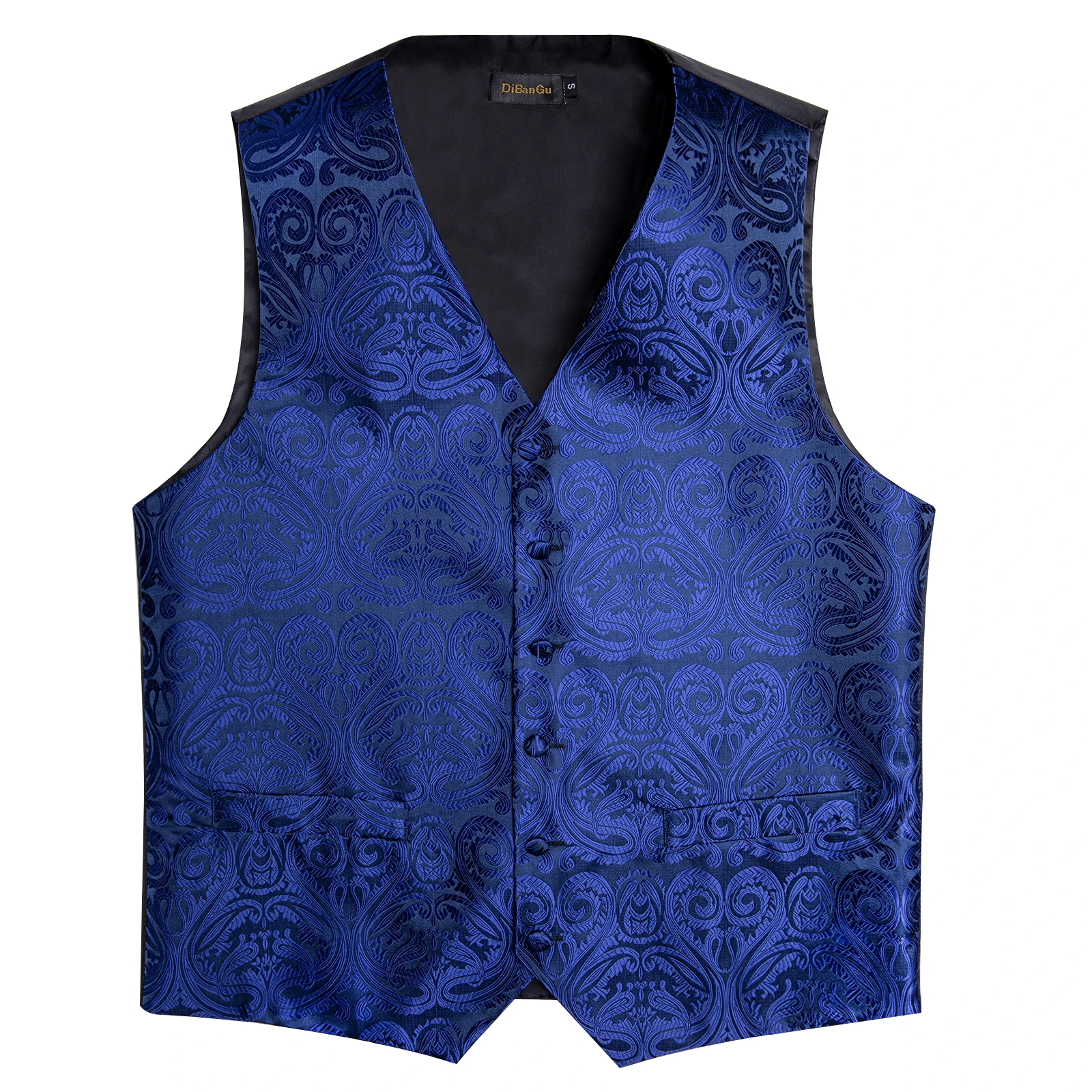 Luxus kleid weiß Paisley Hochzeits weste für Mann Anzug Mode Männer Business Smoking Weste Westen Anzug Krawatte Set Chaleco Hombre – Detail 15