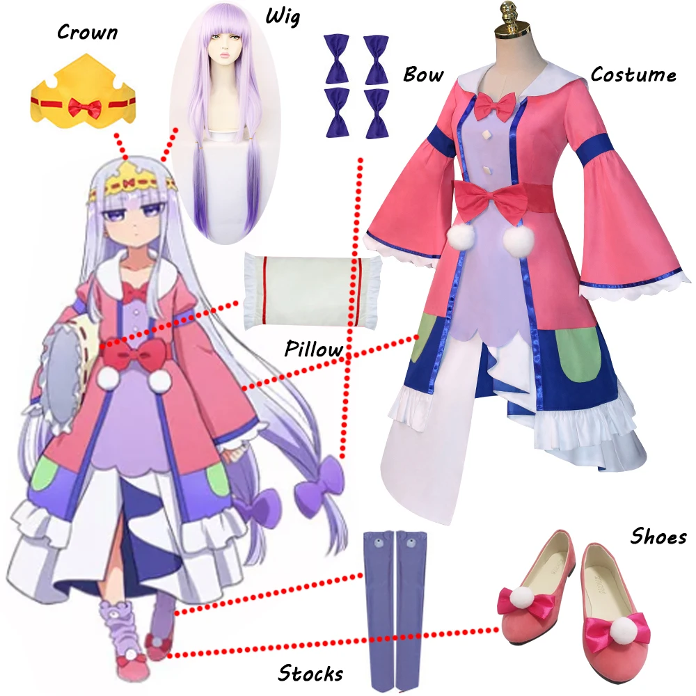 Anime Sleepy Princess in the Demon Castle Maoujou de Oyasumi Princess Syalis Cosplay Costume Women Girls Dress Uniform Halloween