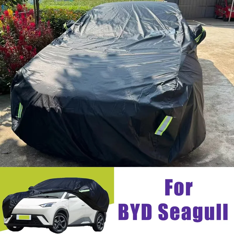 

For BYD Seagull Outdoor Protection Full Car Covers Set Sunshade Waterproof and Dustproof Exterior Accessories w/Storage Bag