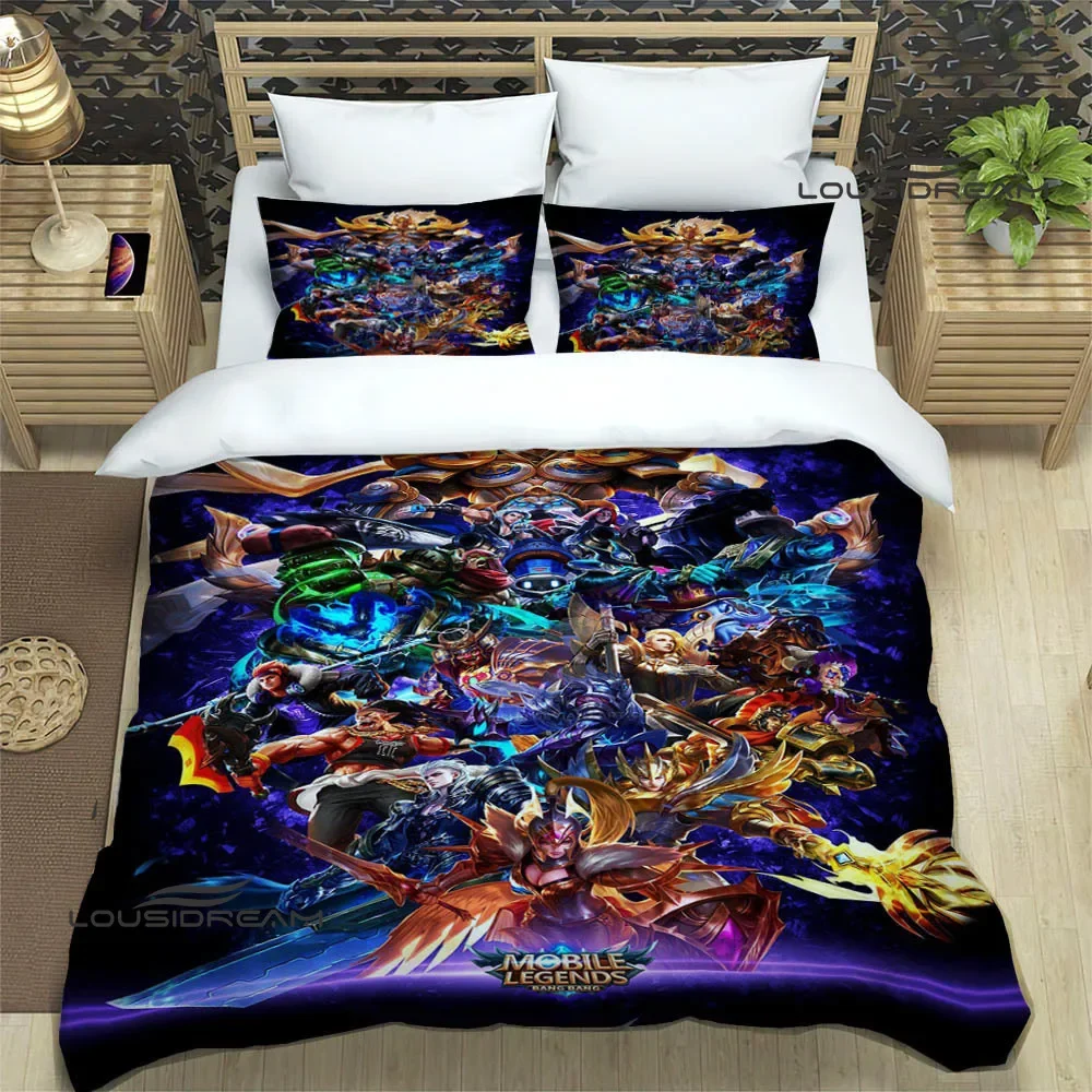 Mobile Legends bang bang Bedding Sets exquisite bed supplies set duvet cover bed comforter set bedding set luxury birthday gift