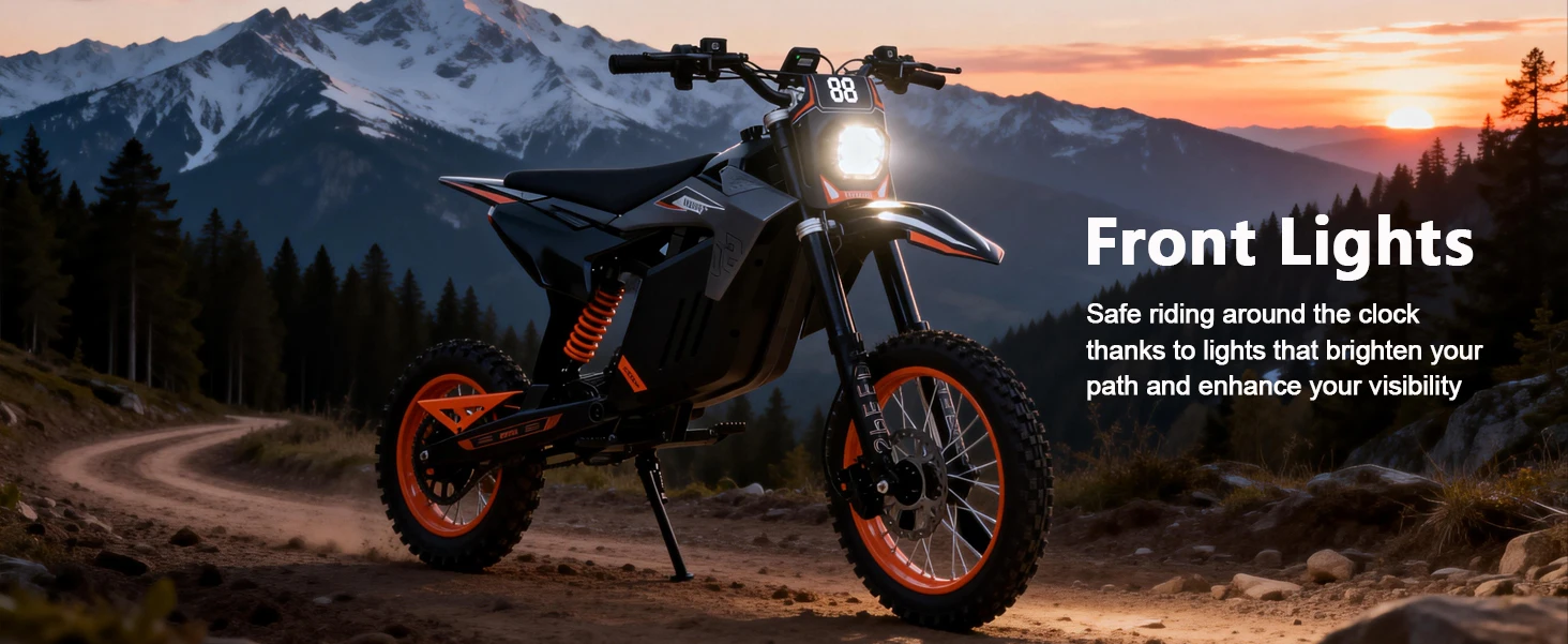 Neues Y88 E-Bike mit 3000W starkem Motor, 48V30AH Lithium-Batterie, 34MPH, 14-12 Zoll Offroad-Reifen, Elektro-Mountainbike für Erwachsene. – Detail 10