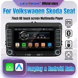 7-inch HD MP5 Carplay Android Auto Car Multimedia Radio For VOLKSWAGEN VW Passat B6 B7 CC Golf 5 6 Polo BORA Skoda SEAT