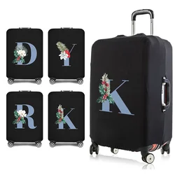 Travel Essentials Luggage Protective Cover Blue Letter Print 18-32 Inches Traveling Accessories Trolley Elastic Suitcase Case