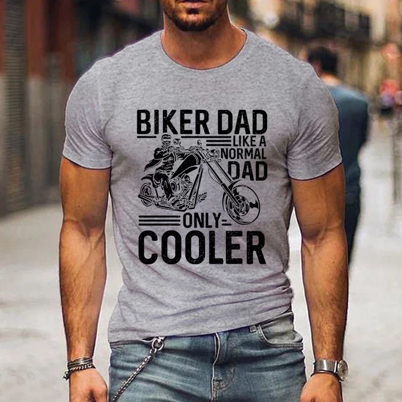 Biker baba sadece soğutucu grafik T shirt erkekler Vintage giyim baba günü hediyeleri klasik 2024 komik tasarımlar men clothing