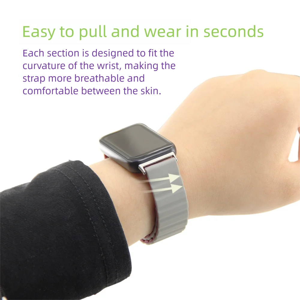 Cinturino magnetico di ricambio per cinturino Samsung Galaxy Fit3 cinturino sportivo regolabile in silicone lavabile per uomo donna