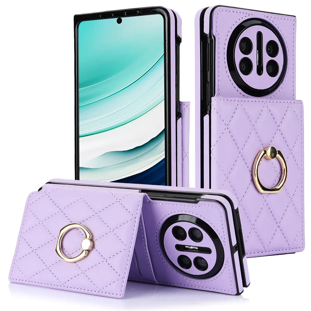 Fashion Multi-functional Card Wallet Holder Stand Leather Case For Huawei Mate X5 Case Huawei Mate X3 Cover