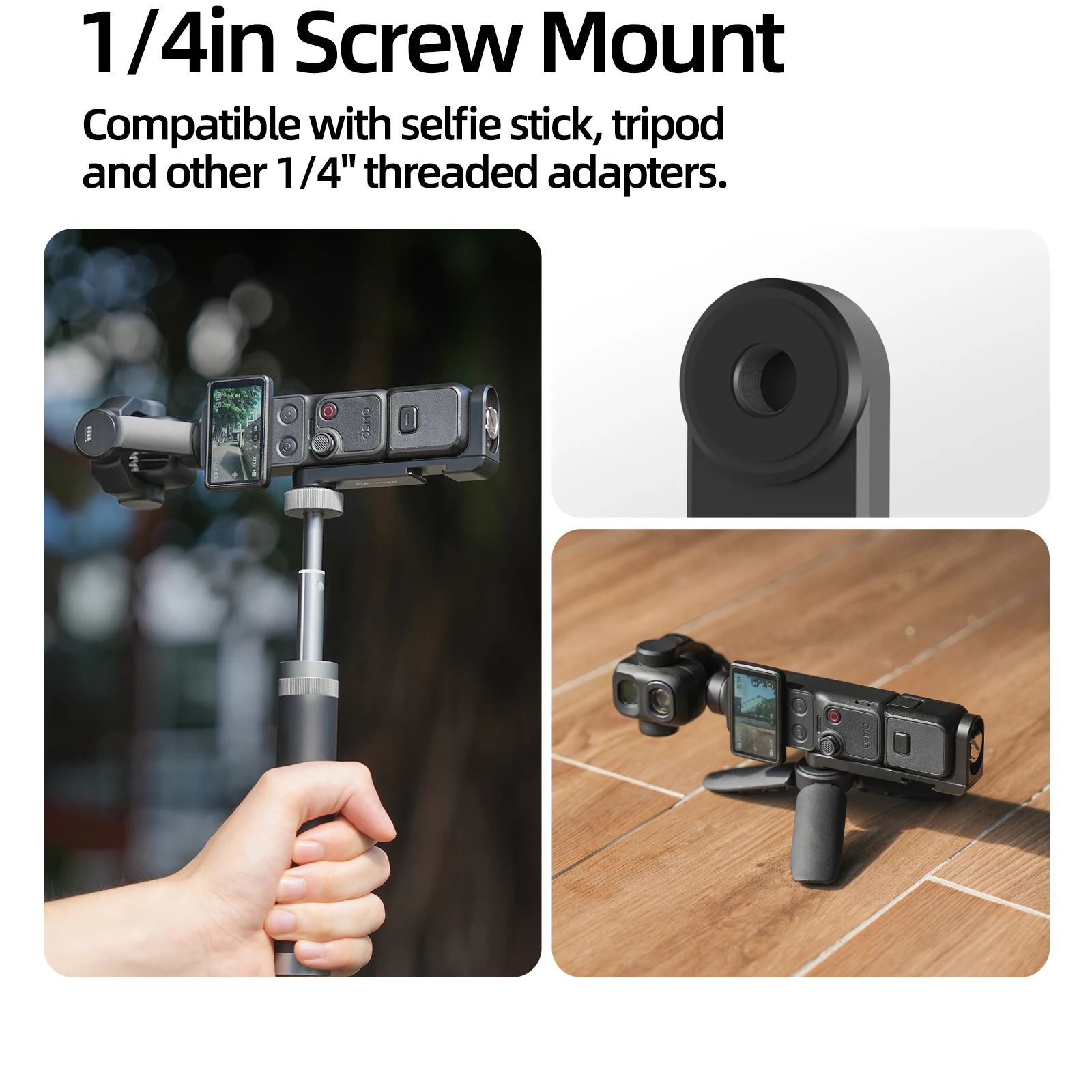 Suitable for DJI Pocket 4Pro/4/3 Vertical Photography Stand Metal L-shaped Expansion Stand Adapter Accessories ​