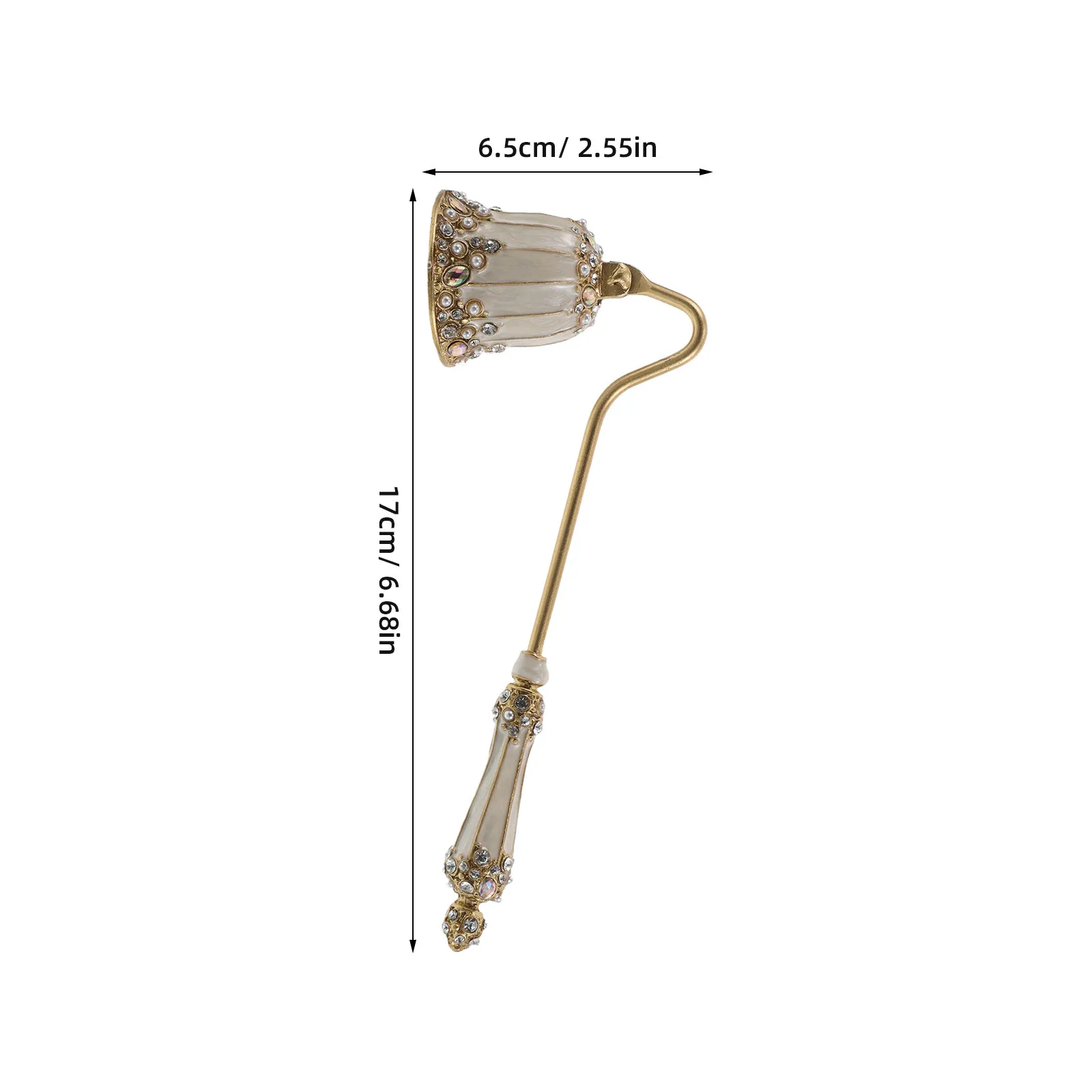 Vintage Metal Wick Snuffer with Long Handle – Flame Extinguisher & Decorative Accessory