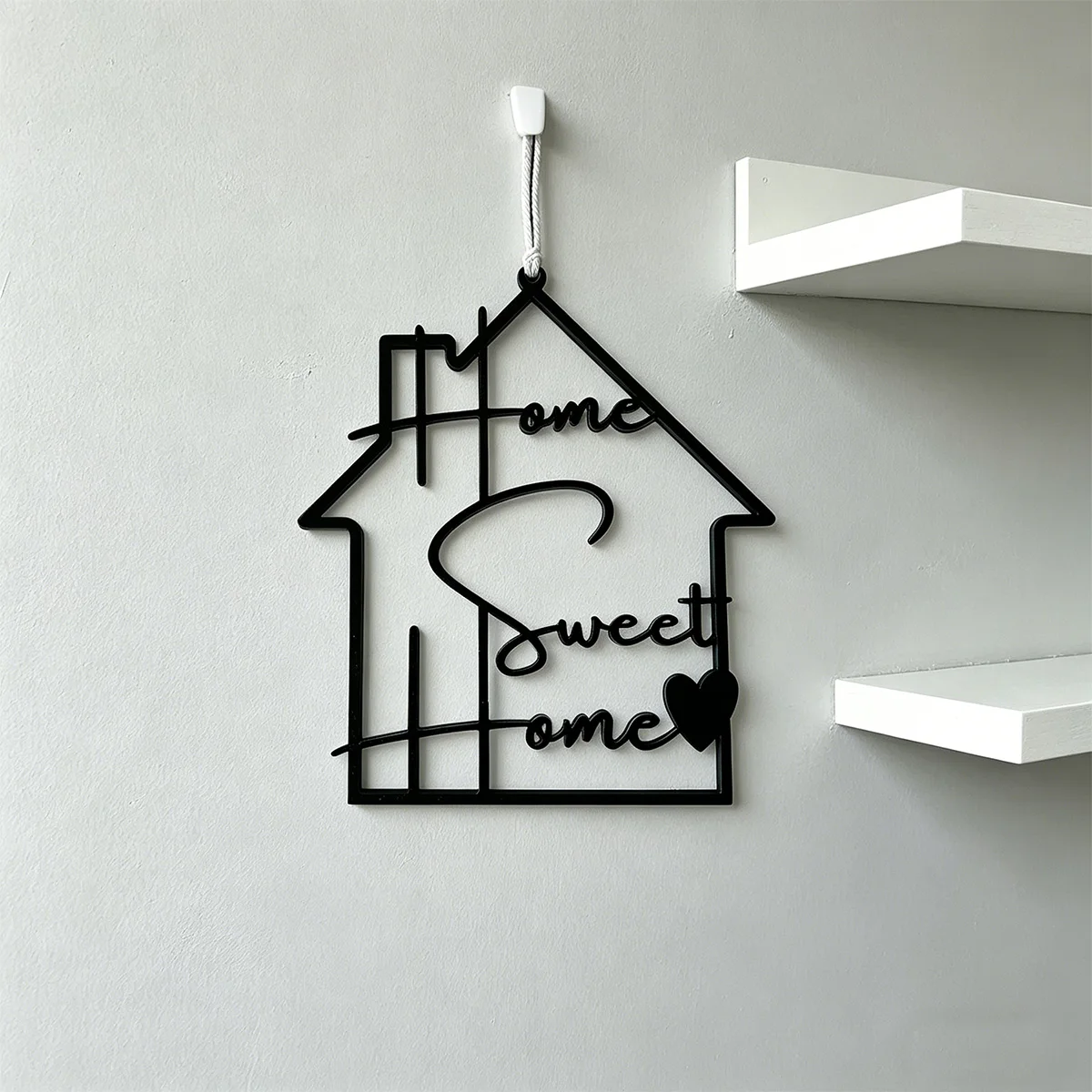 1Pc Iron Art Hanging Decoration, Cozy Home Decoration |   Moving |   Moving to a New Home |   Gift |   Perfect for Hanging in the Home as a Decorative Item or Placing on a Shelf for Display, a Lovely Housewarming Gift.